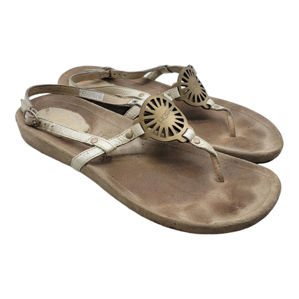 UGG Shoes Womens Size 10 Australia 1765 Slingback Thong leather sandals